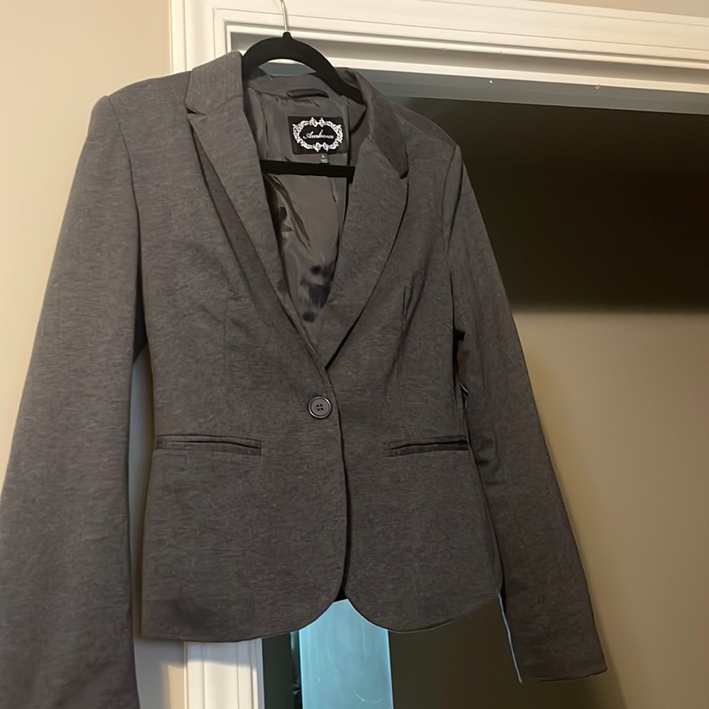 Charcoal gray women’s blazer
